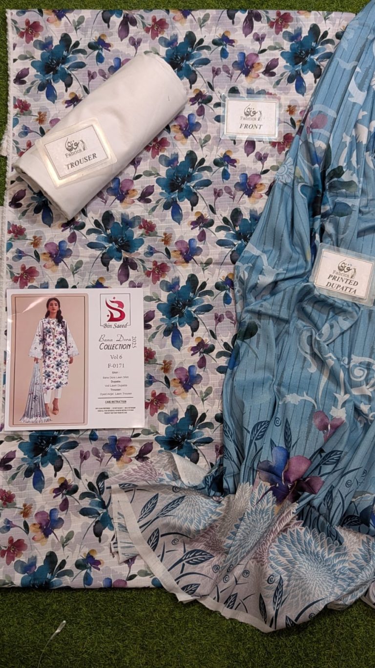 ✨ Binsaeed❤️ Bana Dora 3piece Unstitched