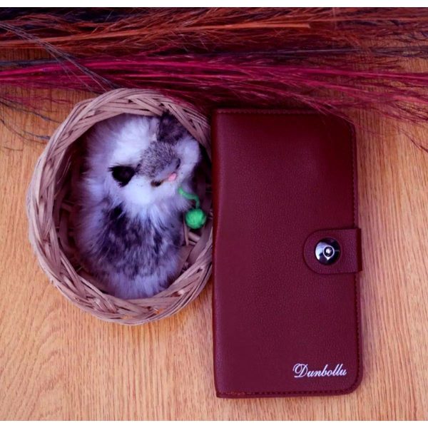 Dunbollu Slim Long PU Leather Wallet for Men