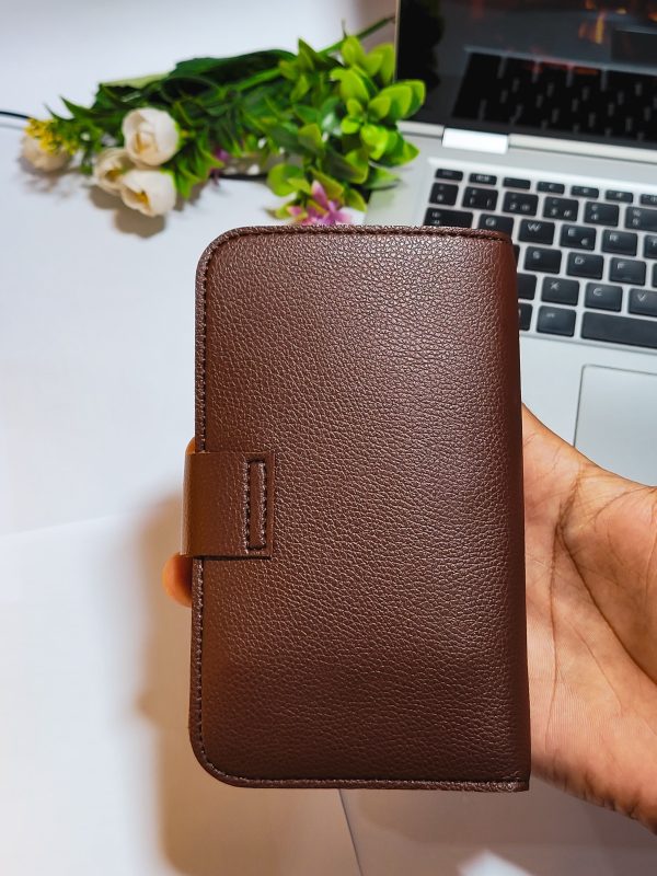 Dunbollu Slim Long PU Leather Wallet for Men