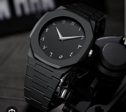 Full Black Aura Quartz Watch – Minimalist Premium Analog