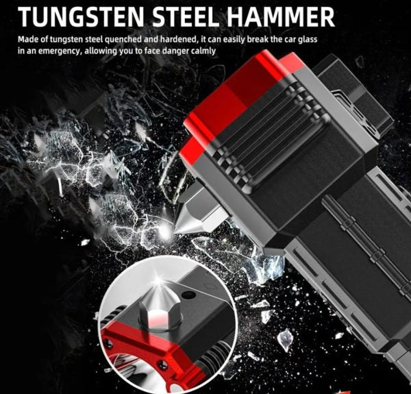 Multifunctional LED Torch with Tactical Hammer