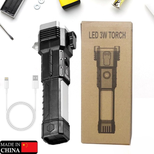 Multifunctional LED Torch with Tactical Hammer