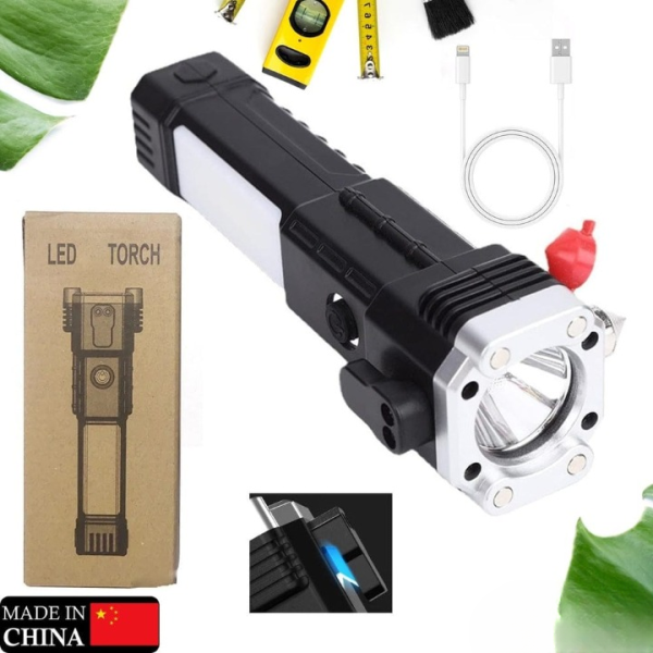 Multifunctional LED Torch with Tactical Hammer