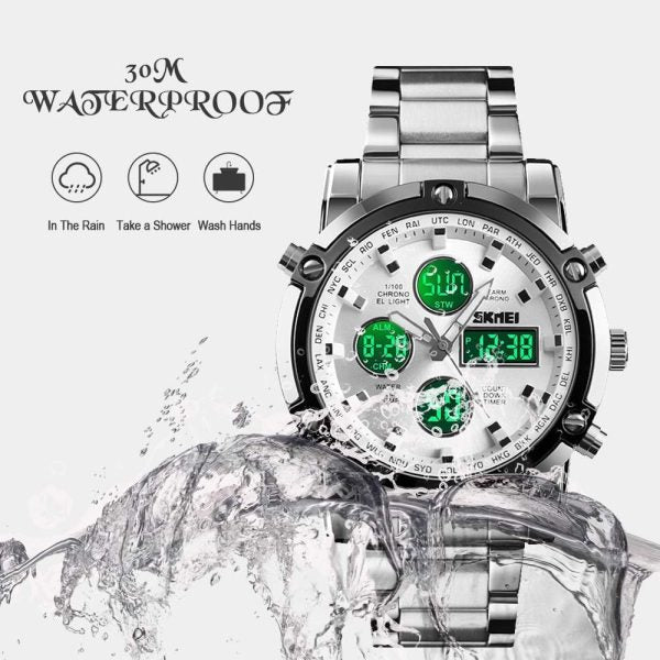 Skemie 1389 Men’s Digital Analog Watch