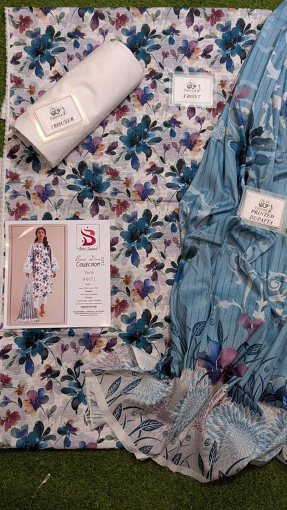 ✨ Binsaeed❤️ Bana Dora 3piece Unstitched